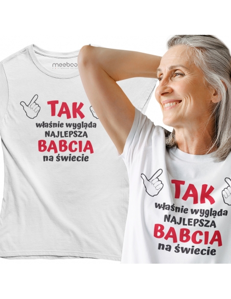 KOSZULKA TAK WYGLĄDA NAJ... BABCIA