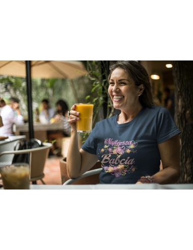 KOSZULKA NAJLEPSZA BABCIA KWIATY