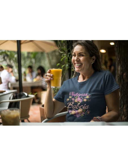 KOSZULKA NAJLEPSZA BABCIA KWIATY