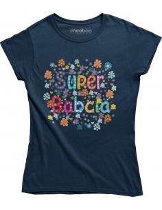 KOSZULKA SUPER BABCIA KWIATY 2