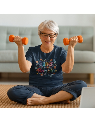 KOSZULKA SUPER BABCIA KWIATY