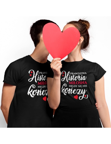 ZESTAW KOSZULEK DLA PAR HISTORIA MIŁOSNA