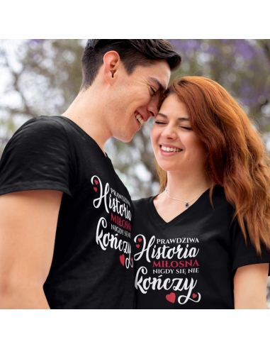 ZESTAW KOSZULEK DLA PAR HISTORIA MIŁOSNA