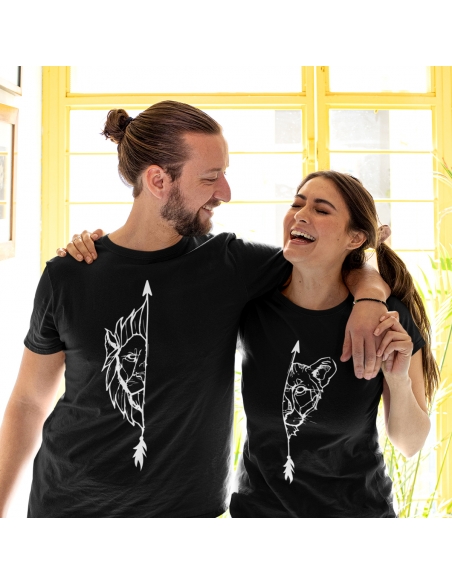 ZESTAW KOSZULEK DLA PAR LEW I LWICA