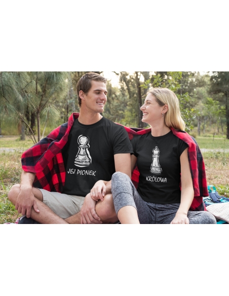 ZESTAW KOSZULEK DLA PAR KRÓLOWA I JEJ PIONEK