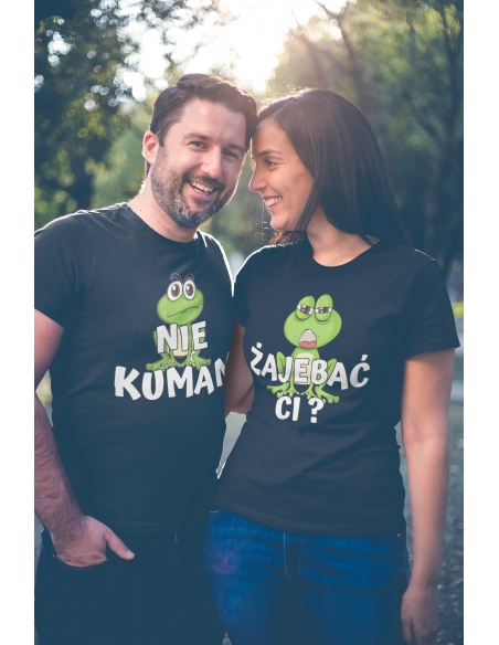 ZESTAW KOSZULEK DLA PAR ŻAJEBAĆ CI - NIE KUMAM
