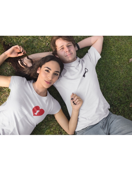 ZESTAW KOSZULEK DLA PAR SERCE I KLUCZ