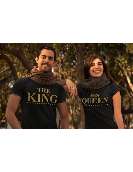 ZESTAW KOSZULEK DLA PAR THE KING HIS QUEEN