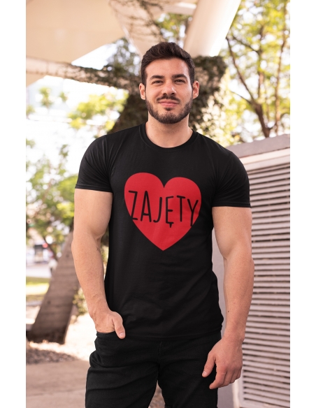 KOSZULKA MĘSKA ZAJĘTY, SERCE