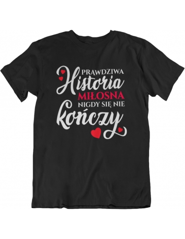 KOSZULKA MĘSKA HISTORIA MIŁOSNA