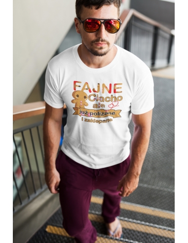 KOSZULKA MĘSKA FAJNE CIACHO ZAKLEPANE