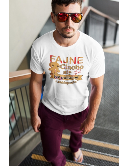 KOSZULKA MĘSKA FAJNE CIACHO ZAKLEPANE