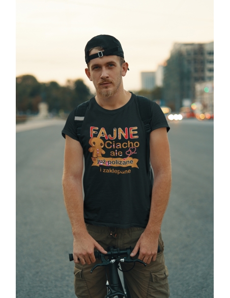KOSZULKA MĘSKA FAJNE CIACHO ZAKLEPANE