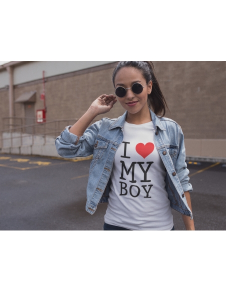 KOSZULKA DAMSKA I LOVE MY BOY