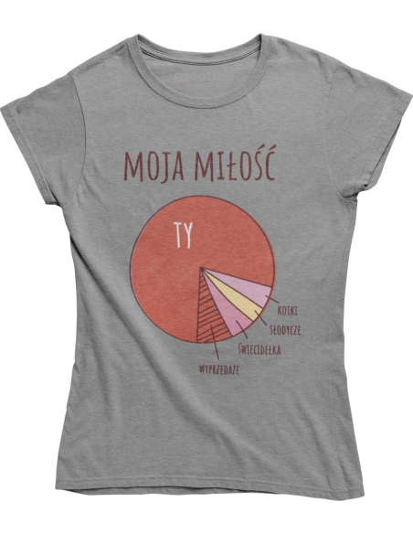 KOSZULKA DAMSKA MOJA MIŁOŚĆ
