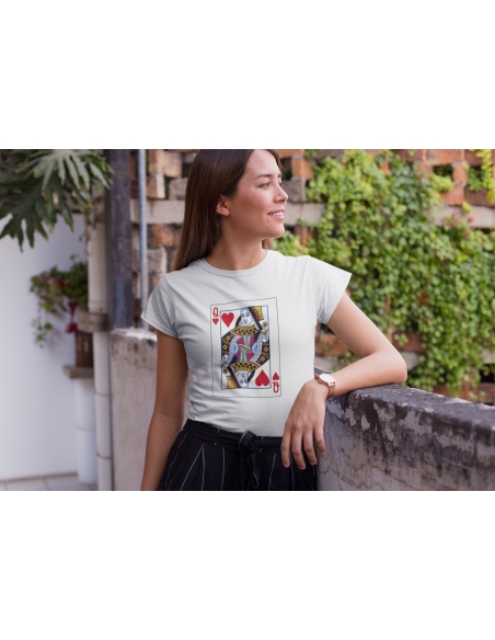 KOSZULKA DAMSKA KRÓLOWA KARTY KIER