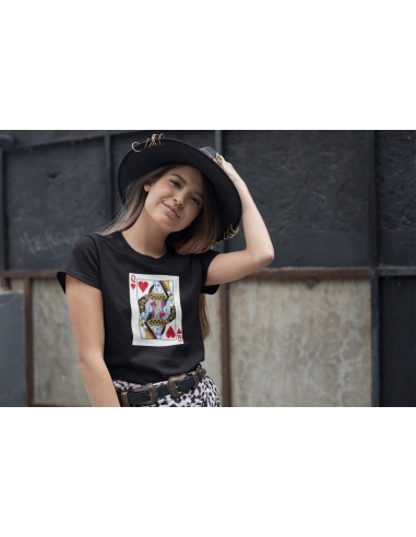 KOSZULKA DAMSKA KRÓLOWA KARTY KIER
