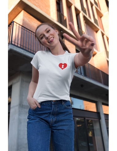 KOSZULKA DAMSKA SERCE DO KLUCZA