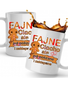 KUBEK DLA NIEGO BIAŁY FAJEN CIACHO ALE ZAJĘTE 2