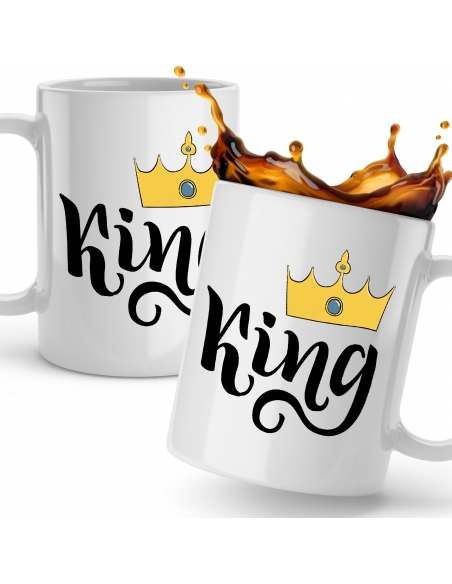 BIAŁY KUBEK DLA NIEGO KING