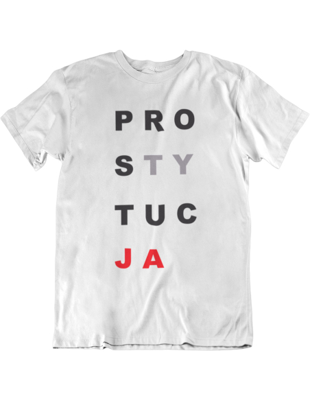 KOSZULKA MĘSKA POLITYCZNA PROSTYTUCJA