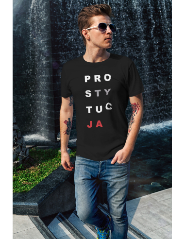 KOSZULKA MĘSKA POLITYCZNA PROSTYTUCJA