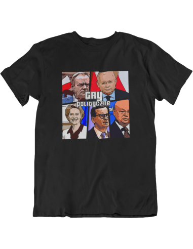 KOSZULKA MĘSKA GRY POLITYCZNE