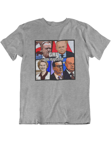 KOSZULKA MĘSKA GRY POLITYCZNE
