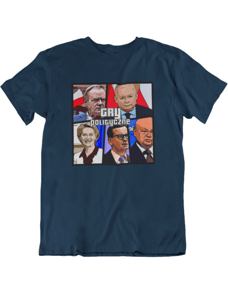 KOSZULKA MĘSKA GRY POLITYCZNE