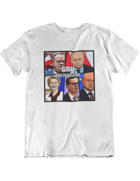 KOSZULKA MĘSKA GRY POLITYCZNE