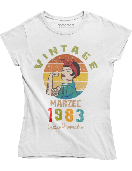 KOSZULKA DAMSKA URODZINOWA VINTAGE