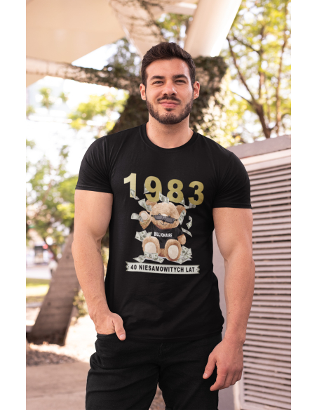 KOSZULKA MĘSKA MIŚ BILLIONAIRE URODZINOWA