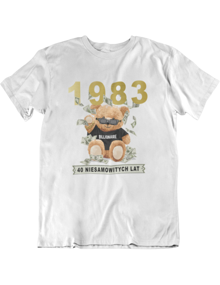 KOSZULKA MĘSKA MIŚ BILLIONAIRE URODZINOWA