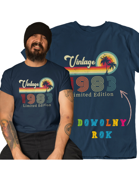 KOSZULKA MĘSKA VITAGE ver.2  URODZINOWA