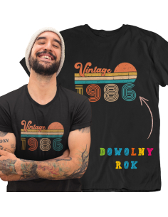 KOSZULKA MĘSKA VITAGE ver.3 URODZINOWA