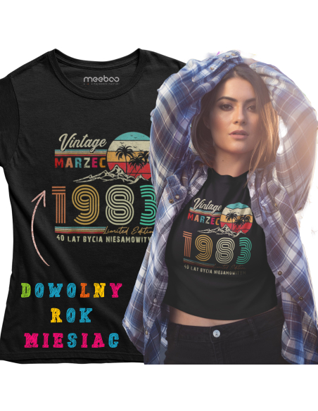 KOSZULKA DAMSKA URODZINOWA VINTAGE 4