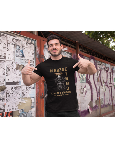 KOSZULKA MĘSKA Miś motocykl urodzinowa