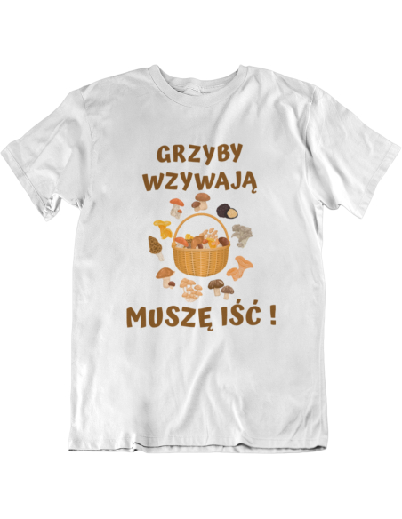KOSZULKA MĘSKA Grzyby wzywają