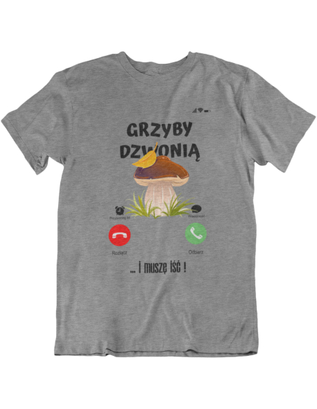 KOSZULKA MĘSKA GRZYBY DZWONIĄ