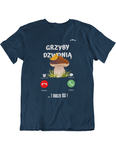 KOSZULKA MĘSKA GRZYBY DZWONIĄ