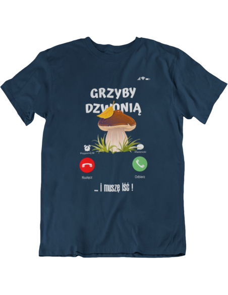 KOSZULKA MĘSKA GRZYBY DZWONIĄ