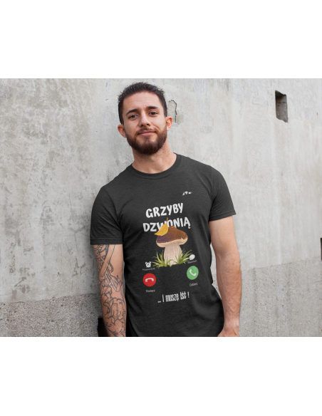 KOSZULKA MĘSKA GRZYBY DZWONIĄ