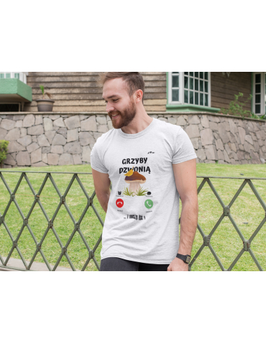 KOSZULKA MĘSKA GRZYBY DZWONIĄ