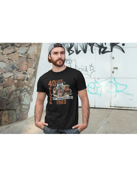 KOSZULKA MĘSKA TRAKTOR 30 40 50 60 70 LATEK