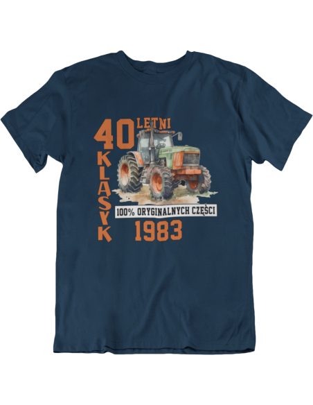 KOSZULKA MĘSKA TRAKTOR 30 40 50 60 70 LATEK