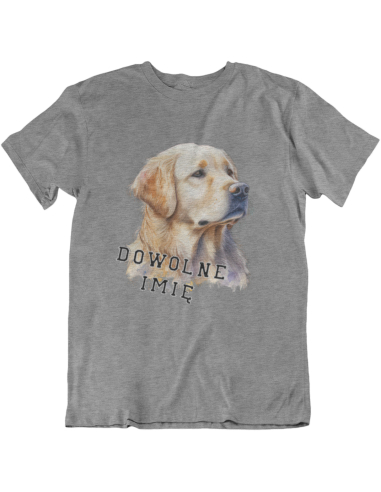 KOSZULKA MĘSKA PIES GOLDEN RETRIVER