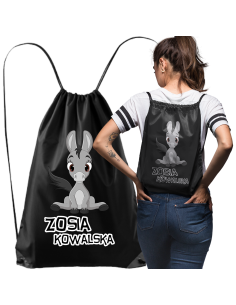 TORBA PLECAK WOREK DO SZKOŁY Z NADRUKIEM IMIĘ W4