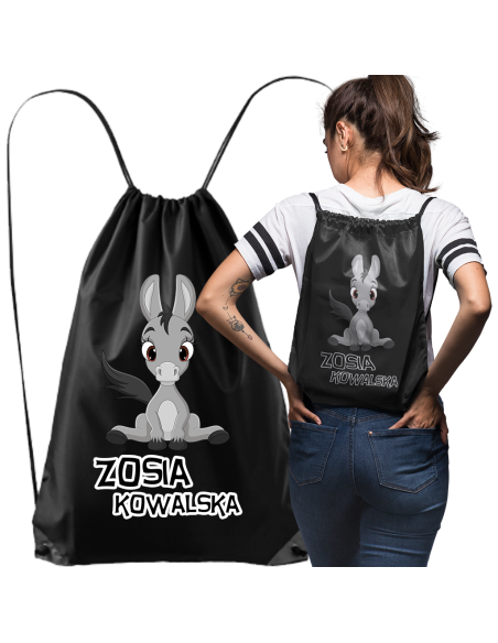 TORBA PLECAK WOREK DO SZKOŁY Z NADRUKIEM IMIĘ W4