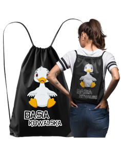 TORBA PLECAK WOREK DO SZKOŁY Z NADRUKIEM IMIĘ W2