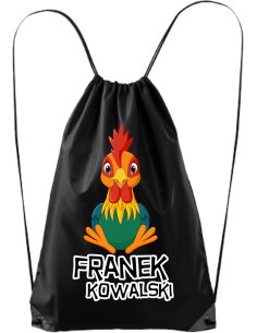 TORBA PLECAK WOREK DO SZKOŁY Z NADRUKIEM IMIĘ W6 2